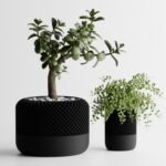 Modern Apple Home Pod Style Plant Pot