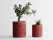 Plant Pot Floral Pattern