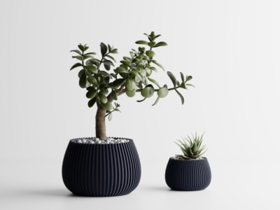 Maceta Modern Ribbed 4