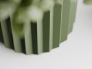 Plant Pot Ribbed Triangle 1 - Imagen 2