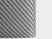 Plant Pot Fine Rib Rounded Rectangle Low - Imagen 3