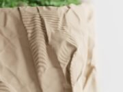 Crumbled Paper Plant Pot Square - Imagen 3