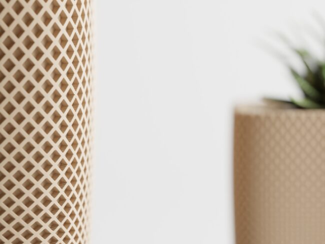 Maceta Double Rib Rounded Cube - Imagen 3