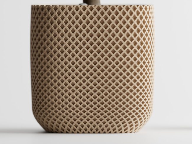 Maceta Double Rib Rounded Cube - Imagen 4