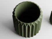 Plant Pot Ribbed Triangle 1 - Imagen 5