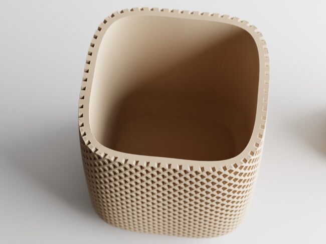 Maceta Double Rib Rounded Cube - Imagen 5