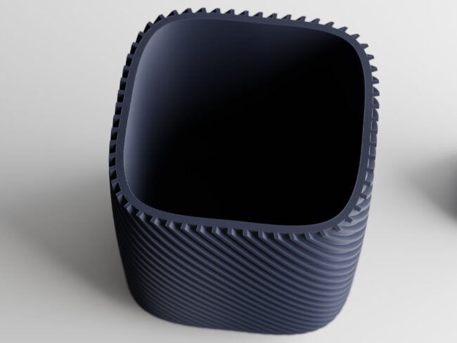 Maceta Rib Rounded Cube - Imagen 5