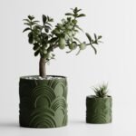 Plant Pot Modern Wavy