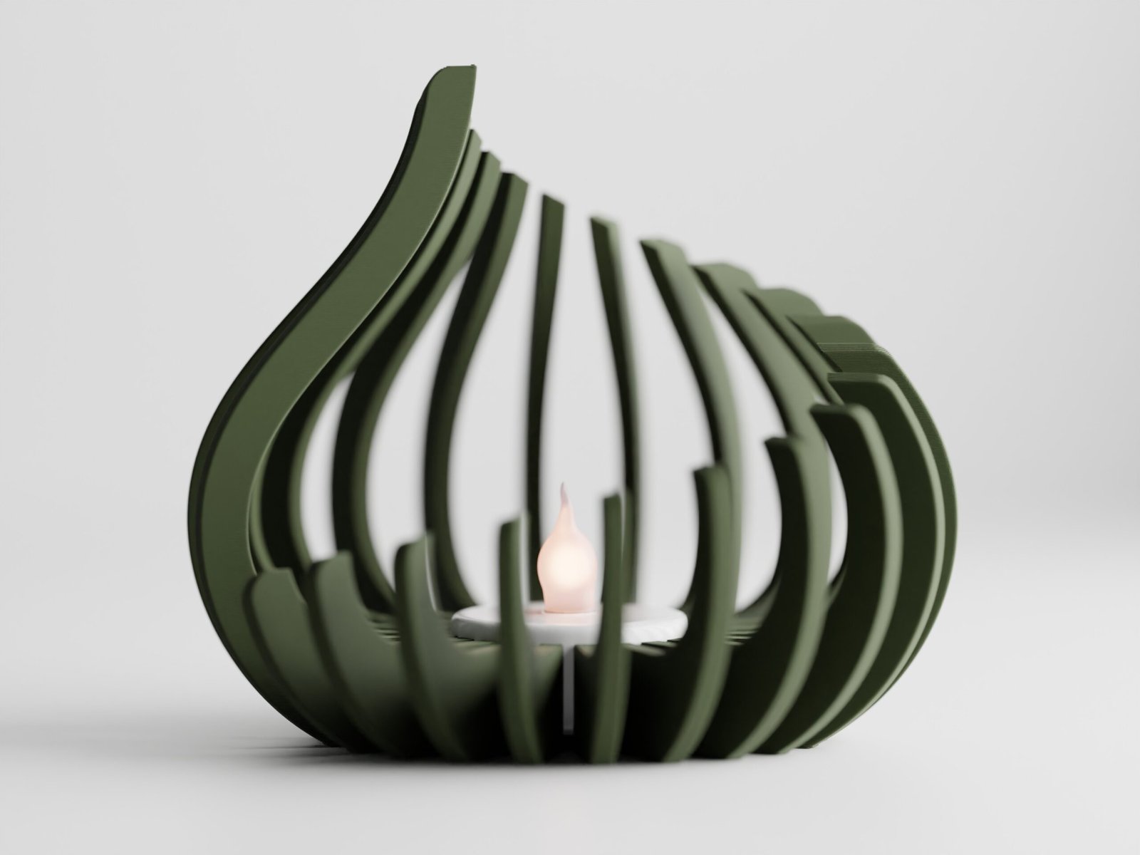 A0003 Tealight Flame - Imagen 1