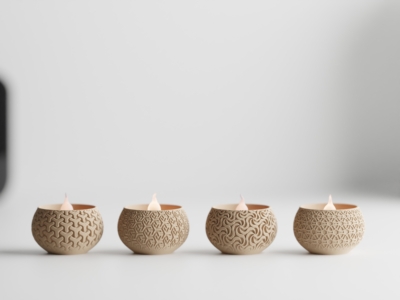 Portavela Tealight Candle Geo Style