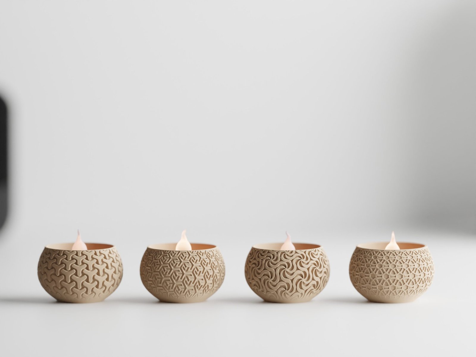 A0005 Tealight Candle Geo Style - Imagen 1