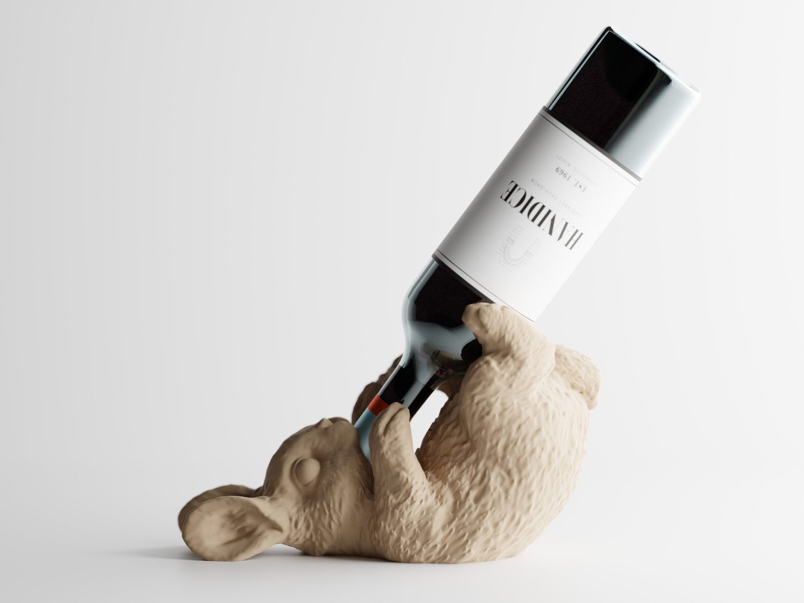 A0005 Bunny Wine Holder TipsyBun - Imagen 1
