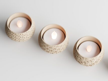 Portavela Tealight Candle Geo Style - Imagen 3