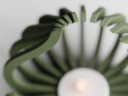 Portavela Tealight Flame - Imagen 4