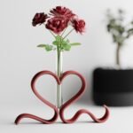 Ribbon Heart Vase