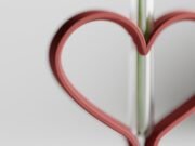 Ribbon Heart Vase - Imagen 3