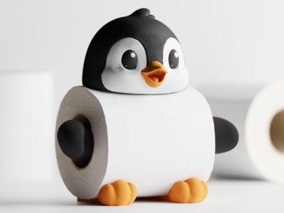 Soporte rollo de papel Tuxo - Imagen 3